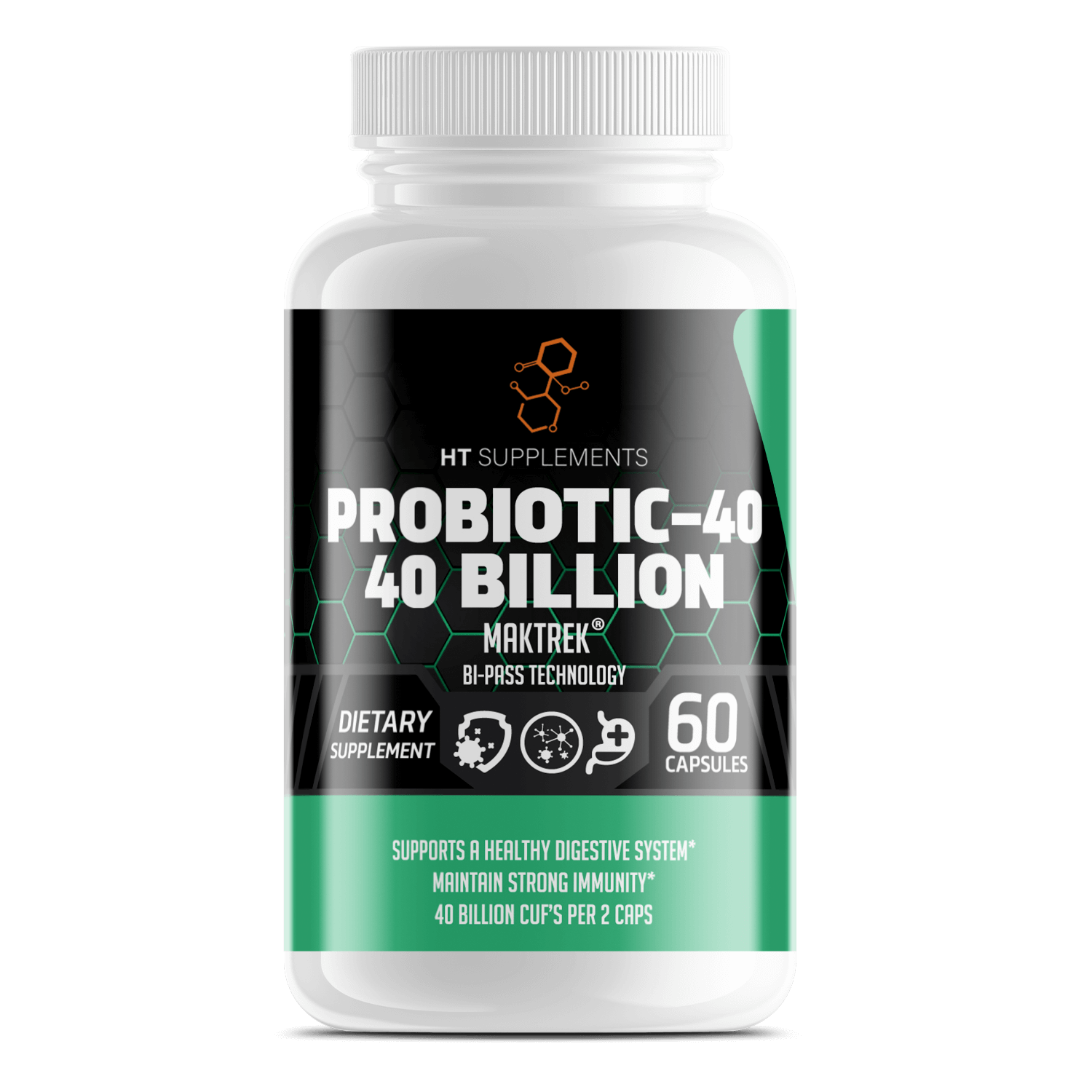 PROBIOTIC-40 BILLIONS CFU 60Cap. - HealthyTech Supplements